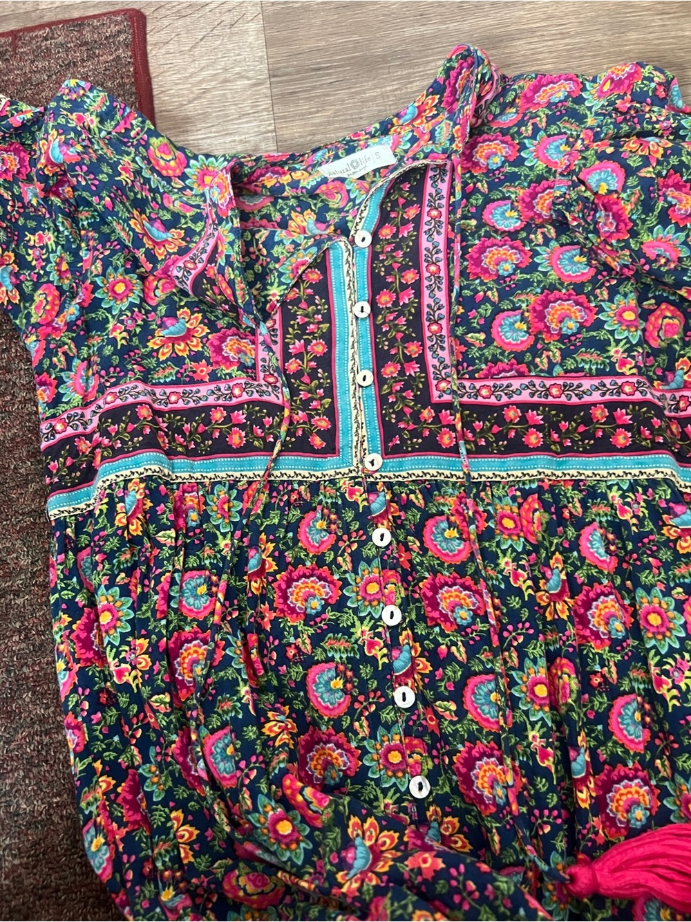 Natural life floral maxi dress size small - Picture 13 of 15